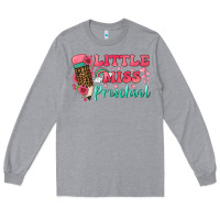 Heather Grey little miss preschool Long Sleeve Tee - BundleAndBundleShop