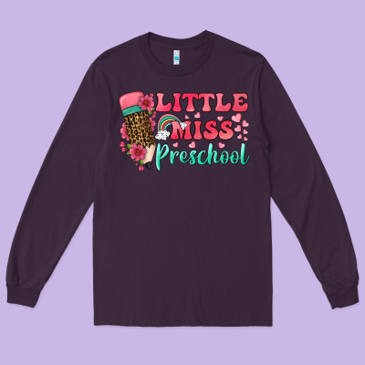Little Miss Preschool Long Sleeve Tee Designed By Bundleandbundleshop