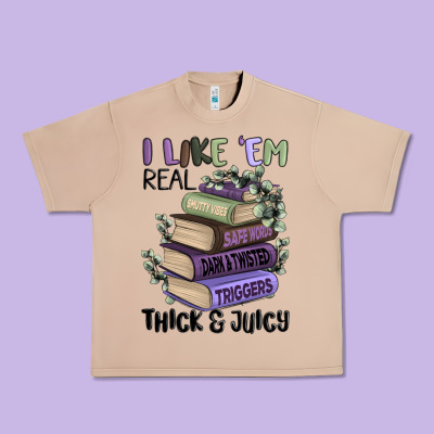 I Like Them Real Thick And Juicy Books Urban Heavy Tee Designed By Maliassmallbusiness