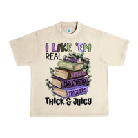 Sandshell i like them real thick and juicy books Urban Heavy Tee - MaliasSmallBusiness