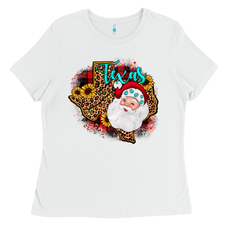 Santa Texas Map Ladies Tee by JahusDesignShop | Teevron