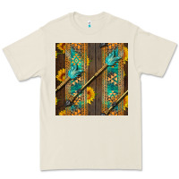 Bone aztec and sunflowers Premium Tee - BundleAndBundleShop