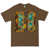 Cacao aztec and sunflowers Premium Tee - BundleAndBundleShop