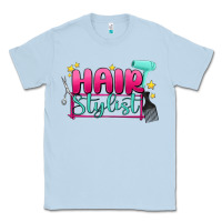 Dusty Blue hair stylist Classic Tee - MaliasSmallBusiness