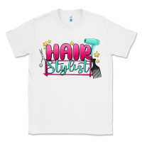 White hair stylist Classic Tee - MaliasSmallBusiness