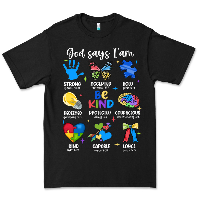 God Says I Am Autism Premium Tee by JahusDesignShop | Teevron