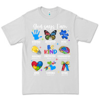 Dove Grey god says i am autism Premium Tee - JahusDesignShop