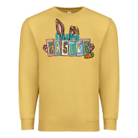 Antique Gold Happy Easter Easter Day Premium Sweatshirt - CowGirlArtShop