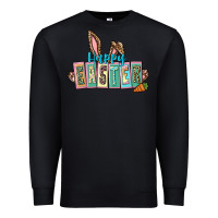 Black Happy Easter Easter Day Premium Sweatshirt - CowGirlArtShop