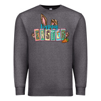 Charcoal Heather Happy Easter Easter Day Premium Sweatshirt - CowGirlArtShop