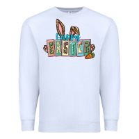 White Happy Easter Easter Day Premium Sweatshirt - CowGirlArtShop