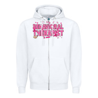 White Breast Cancer behavioral therapist Zipper Hoodie - texasbilliewilder