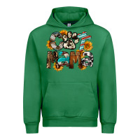 Emerald Cat  Mama Urban Hoodie - FaDigitalArtStudio