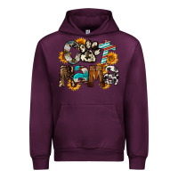 Mauve Wine Cat  Mama Urban Hoodie - FaDigitalArtStudio