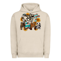 Pigment French Oak Cat  Mama Urban Hoodie - FaDigitalArtStudio