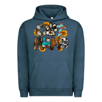 Pigment Midnight Navy Cat  Mama Urban Hoodie - FaDigitalArtStudio
