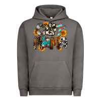 Pigment Tornado Cat  Mama Urban Hoodie - FaDigitalArtStudio