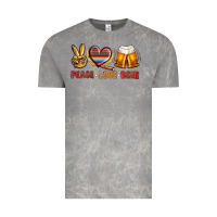 Cloud Rock peace love beer Vintage Tee - NancyCooperArtShop