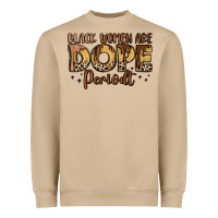 Mushroom black women are dope periodt Heavyweight Sweatshirt - LillyAllenDesigns