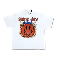 White game day vibes Urban Heavy Tee - MaliasSmallBusiness