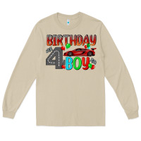 Mushroom birthday boy 4 Long Sleeve Tee - BundleAndBundleShop