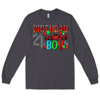 Smoke birthday boy 4 Long Sleeve Tee - BundleAndBundleShop