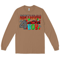 Toasted Coconut birthday boy 4 Long Sleeve Tee - BundleAndBundleShop