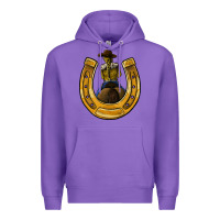 Purple horseshoe and cowgirl Premium Hoodie - JahusDesignShop