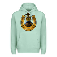 Seafoam horseshoe and cowgirl Premium Hoodie - JahusDesignShop