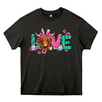 Asphalt love easter floral longhaired cow Heavy Core Tee - Jasminsmagicworld
