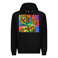 Black autism puzzle piece Premium Hoodie - CowGirlArtShop