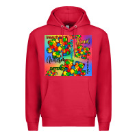 Cardinal autism puzzle piece Premium Hoodie - CowGirlArtShop