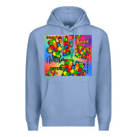 Colony Blue autism puzzle piece Premium Hoodie - CowGirlArtShop