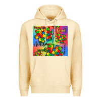 Pina Colada autism puzzle piece Premium Hoodie - CowGirlArtShop