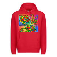 Red autism puzzle piece Premium Hoodie - CowGirlArtShop