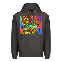Smoke autism puzzle piece Premium Hoodie - CowGirlArtShop