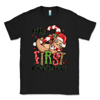 Black my first christmas cute christmas sloth Classic Tee - MaliasSmallBusiness