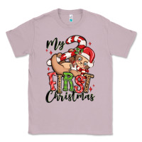 Lilac my first christmas cute christmas sloth Classic Tee - MaliasSmallBusiness