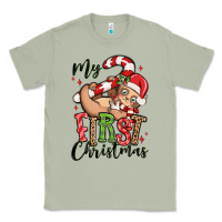 Matcha my first christmas cute christmas sloth Classic Tee - MaliasSmallBusiness
