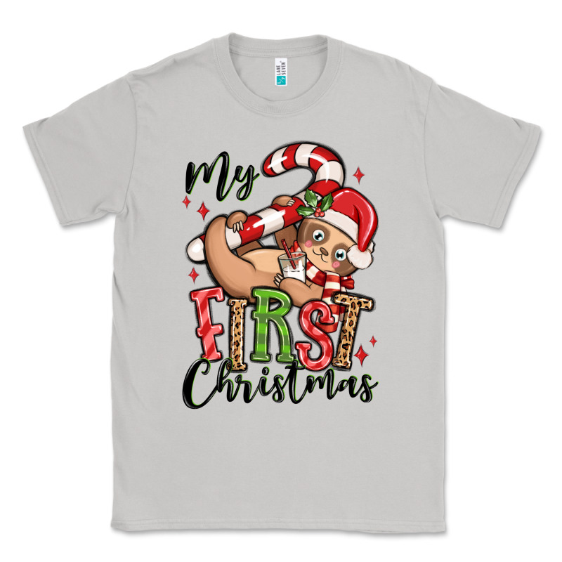 My First Christmas Cute Christmas Sloth Classic Tee by MaliasSmallBusiness | Teevron