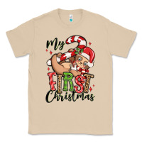 Mushroom my first christmas cute christmas sloth Classic Tee - MaliasSmallBusiness