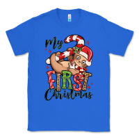 True Royal my first christmas cute christmas sloth Classic Tee - MaliasSmallBusiness
