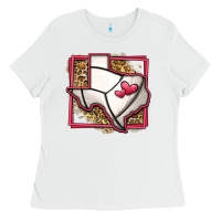 White leopard volleyball texas map Ladies Tee - Jasminsmagicworld