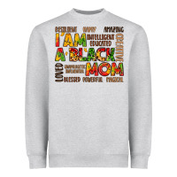 Heather Grey i am a black mom Heavyweight Sweatshirt - LillyAllenDesigns