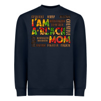 Navy i am a black mom Heavyweight Sweatshirt - LillyAllenDesigns