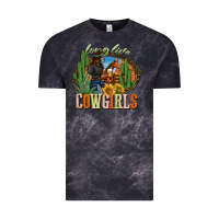 Cloud Black long live cowgirls Vintage Tee - NancyCooperArtShop