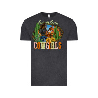 Vintage Black long live cowgirls Vintage Tee - NancyCooperArtShop
