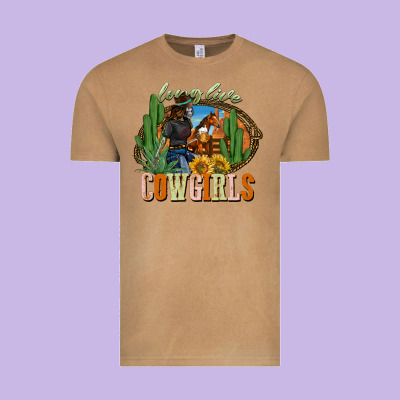 Long Live Cowgirls Vintage Tee Designed By Nancycooperartshop