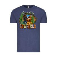 Vintage Denim long live cowgirls Vintage Tee - NancyCooperArtShop