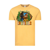 Vintage Mustard long live cowgirls Vintage Tee - NancyCooperArtShop
